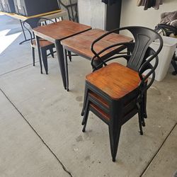 2 tables  4 chairs  50.00