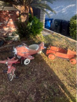 3- vintage pedal cars