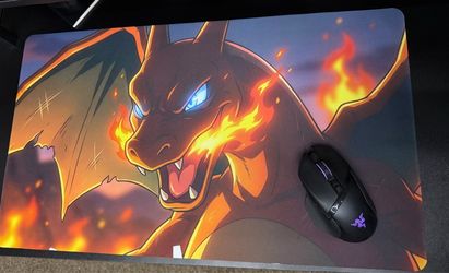 Custom Pokemon Charizard Desk Mat Mouse Pad