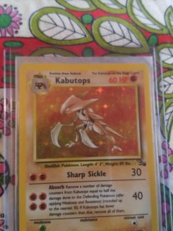 Kabutops Pokemon Holo Rare