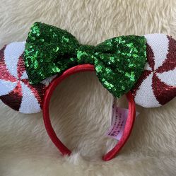 Ears Lollipop Rare Gift Candy Cane Cutie Sequins Minnie Ears Disney Parks Headba