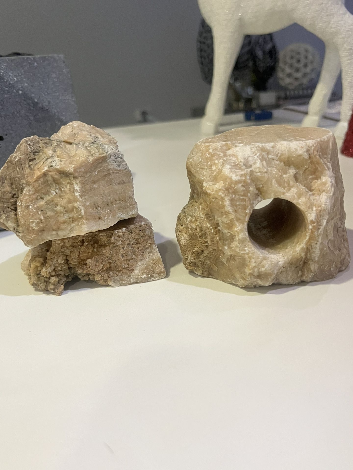 Fish Tank Real Stone Decor Hideaway