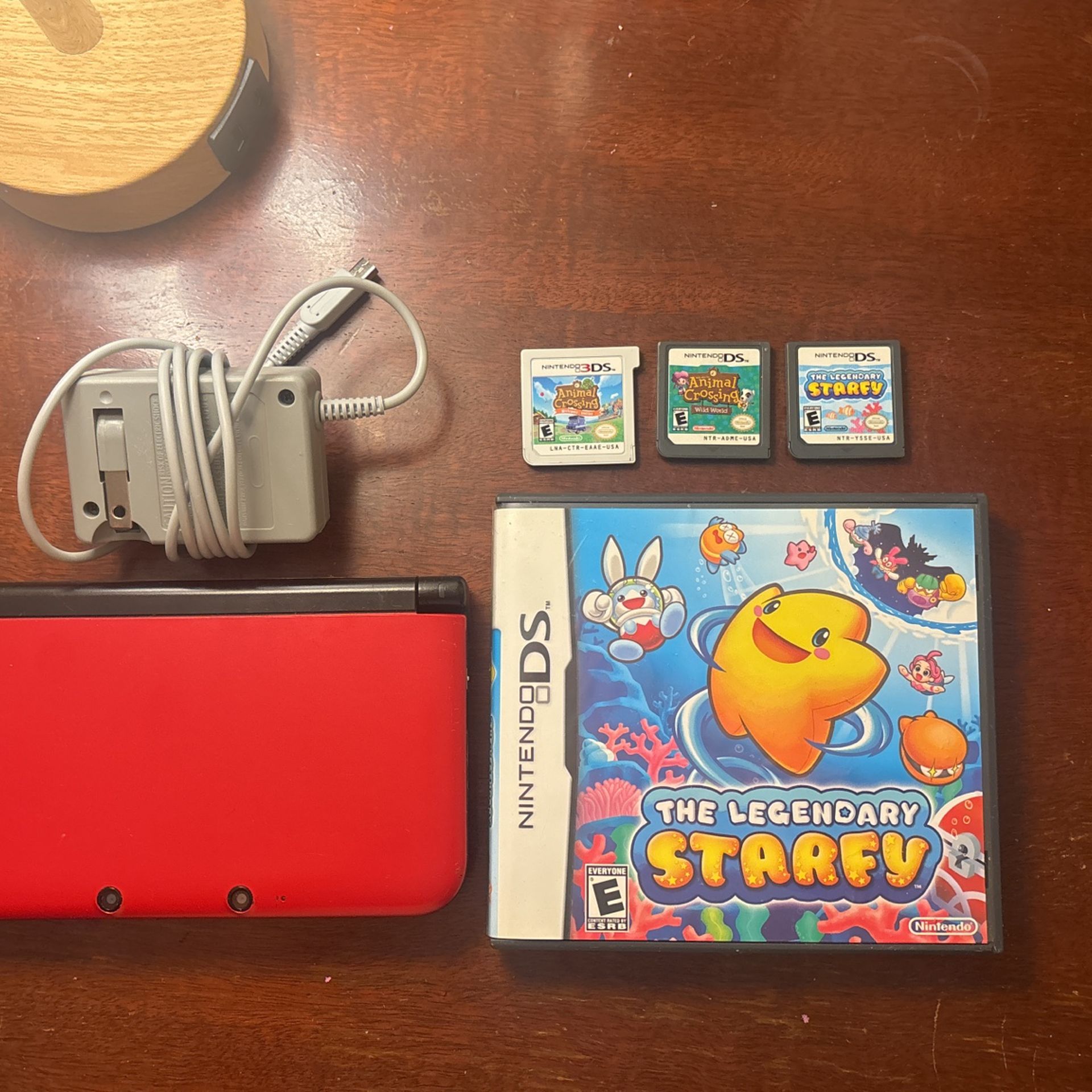 Nintendo 3DS XL Bundle – Works Great! (4 Games + Charger Included)