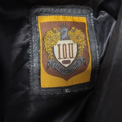 IOU Leather Collection Trench Coat 