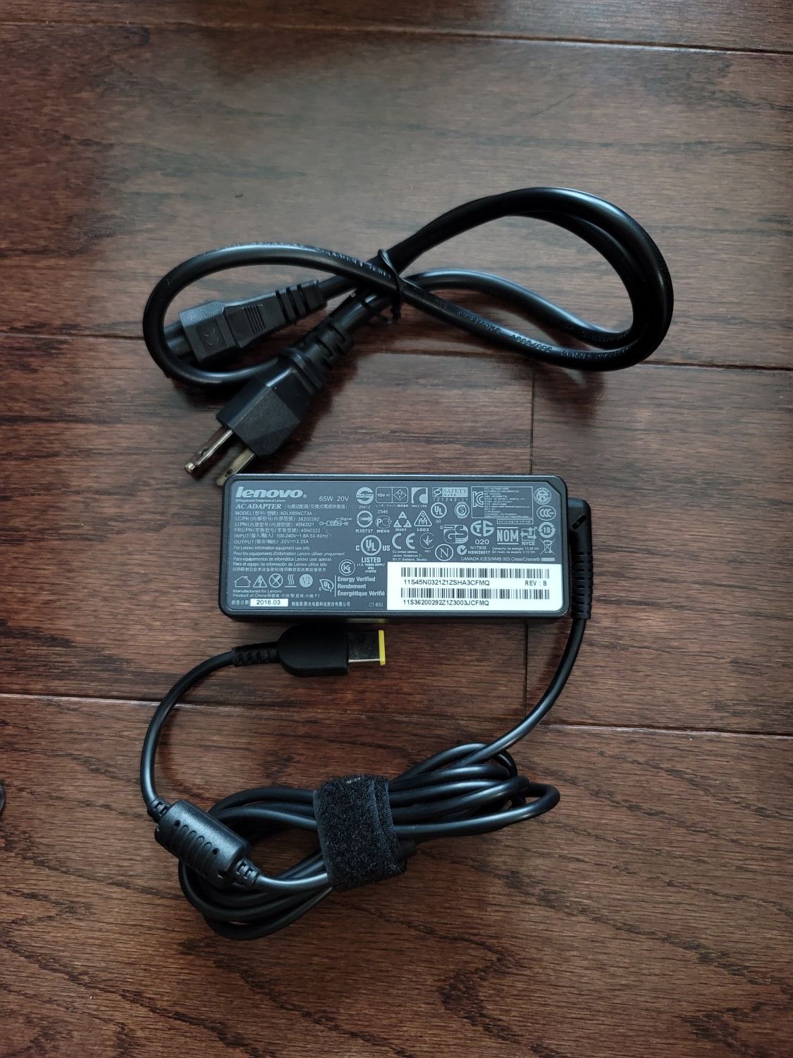 Genuine 65W Lenovo ADLX65NCT3A AC Adapter Charger + Free Cord