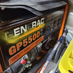 1/8

Generac GP5500. Max Watts 6,875 Portable Gas Powered Generator 
