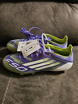 New DS Adidas F50 Elite SG sz7 Purple Rush/Lemon Soccer Cleats JH7633 OBO