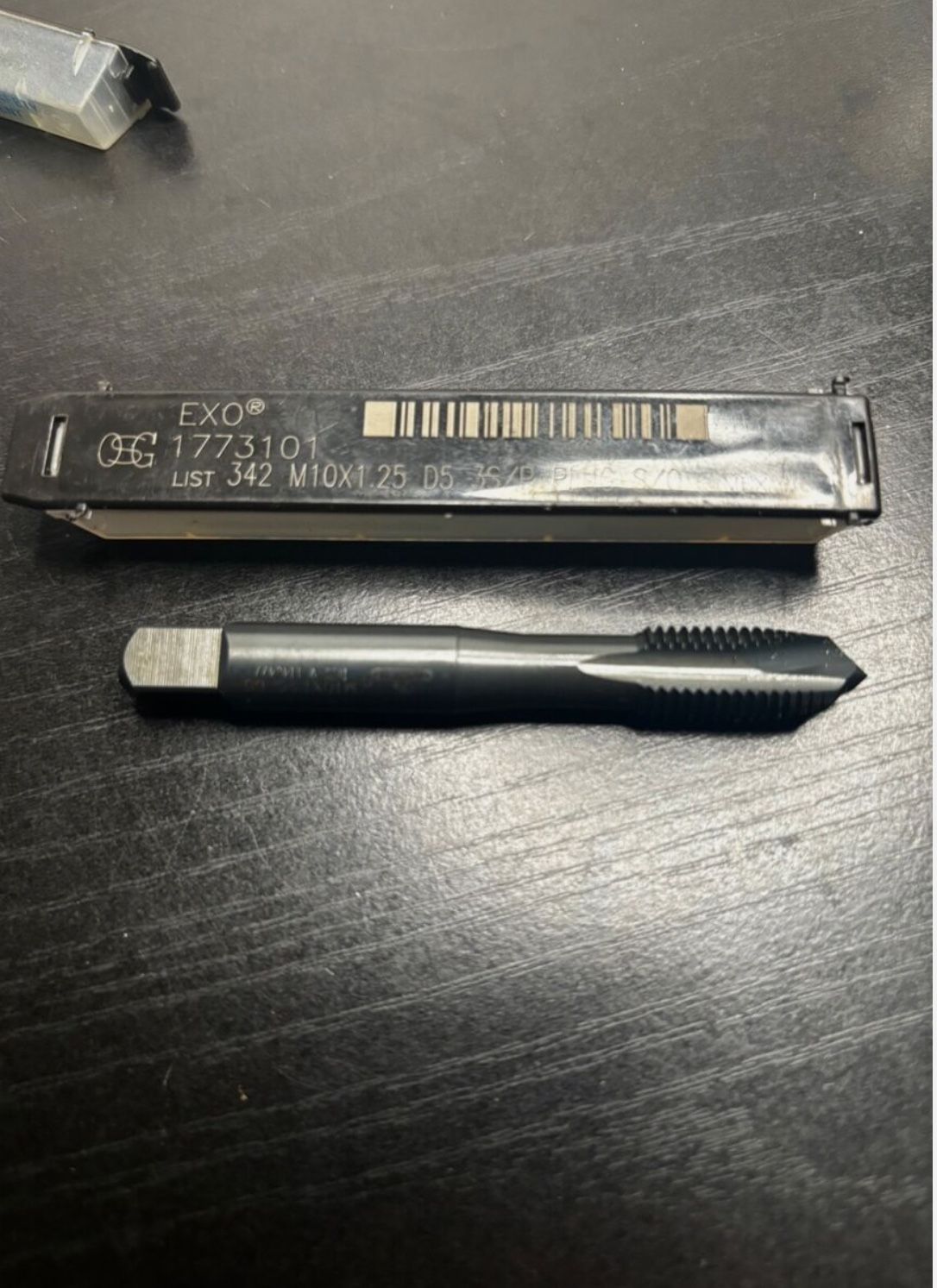 OSG Spiral Point Tap, M10-1.25, Plug, Metric Fine, 3 Flutes