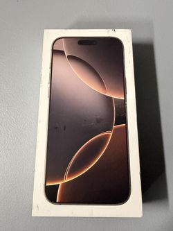 iPhone 16 Pro Max Desert Titanium 512GB EMPTY BOX!