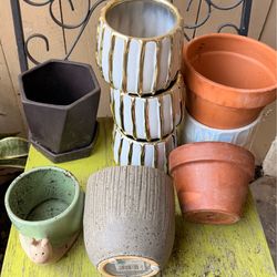 Assorted Plant Pots / Planters – Ceramic & Terracotta Bundle