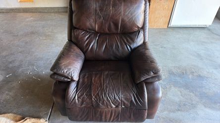 Brown Leather Recliner Chair