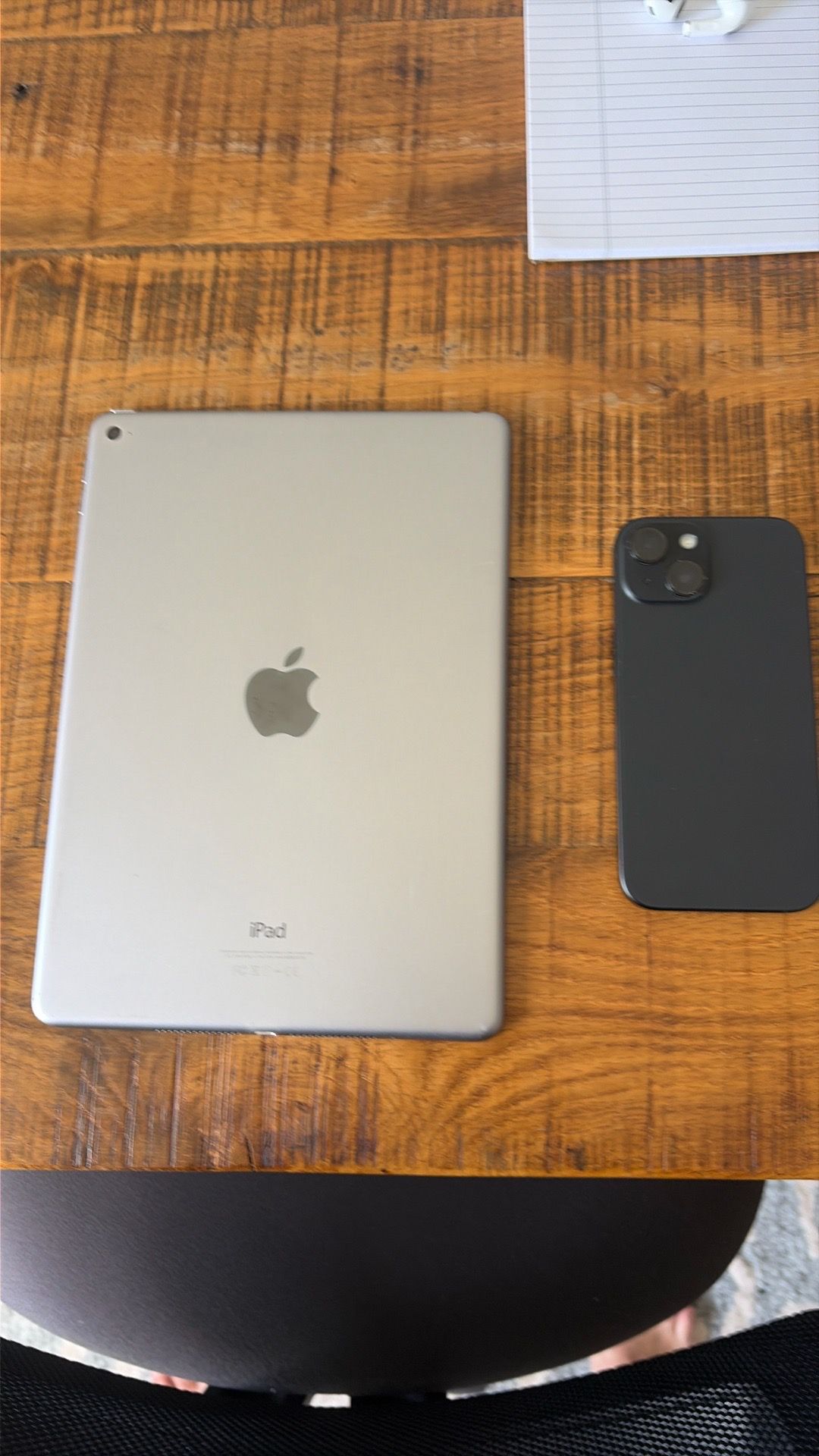 iPad (early version) & iPhone 15