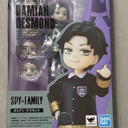 New Spy x Family Damian Desmond Bandai Spirits S.H.Figuarts Action Figure plus Anya Pin