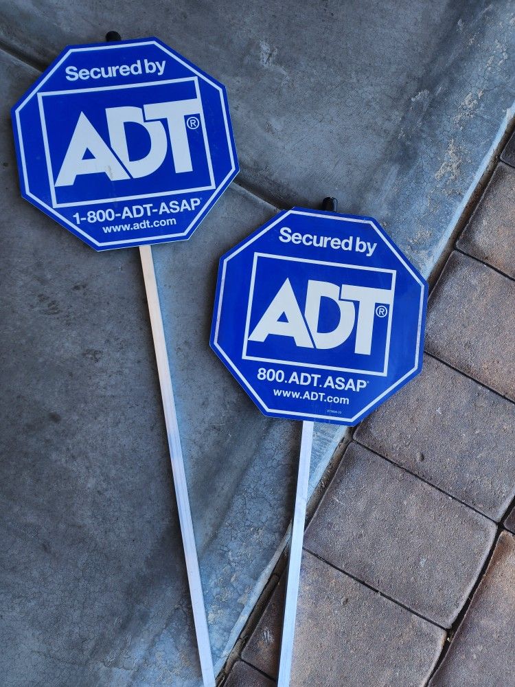 ADT Security Yard Signs Stakes