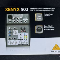 Behringer XENYX 502 Premium 5-Input 2-Bus Mixer