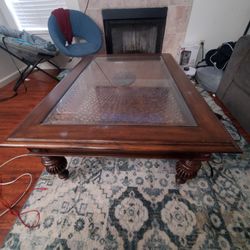 Used Coffee Table With Temper Glass