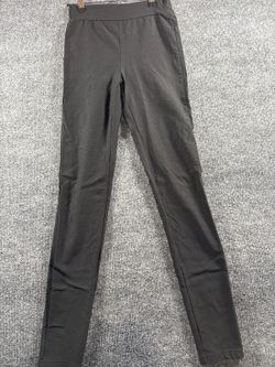 Womens Small Black High Waist Stretch Leggings Pull On Skinny Pants