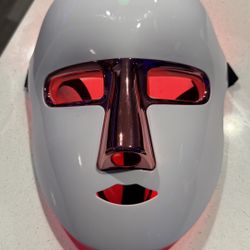 LED Light Therapy Mask - White w/ Sakura Pink For Skin Care Mask,Cordless LED 