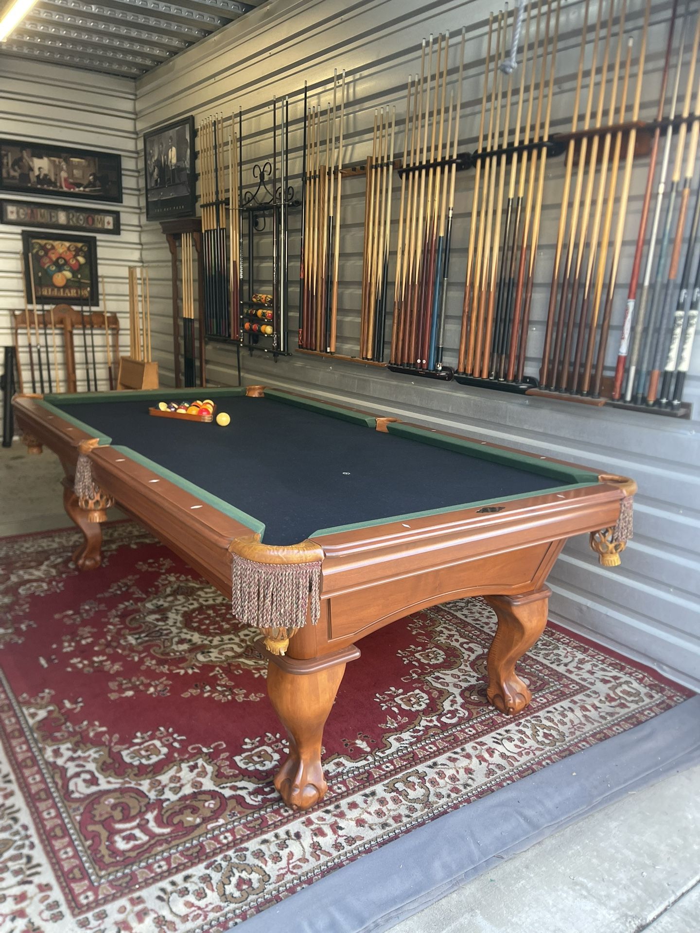 8 Ft Pool Table Solid Maple 