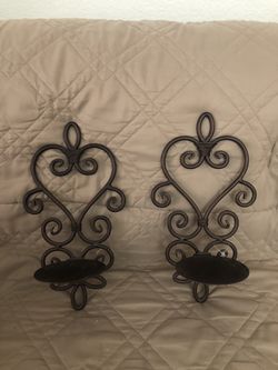 Wall hanging candle holders new never use them