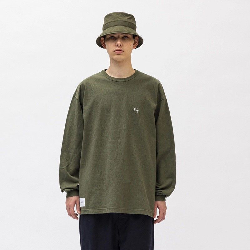 Long Sleeve League T Shirt in Olive Drab
