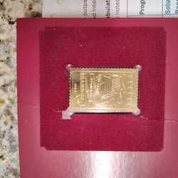 22kt Gold Plated Stamp