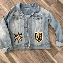  Big Kids Custom  VGK Denim Jacket With Patches