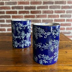 Temptations Old World Blue Utensil Holder
