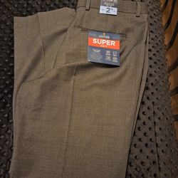 Men's Stafford Super Suit Classic Fit Dress Pants Size 34x30