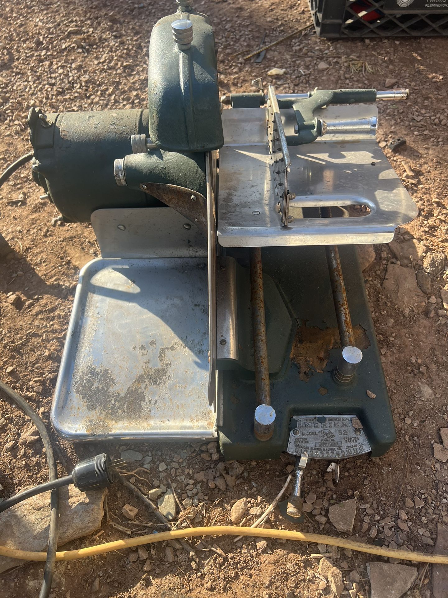 Antique Meat Slicer