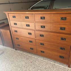 Dresser With Mirror And 2 Night Stand