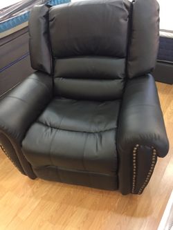 Full leather recliner