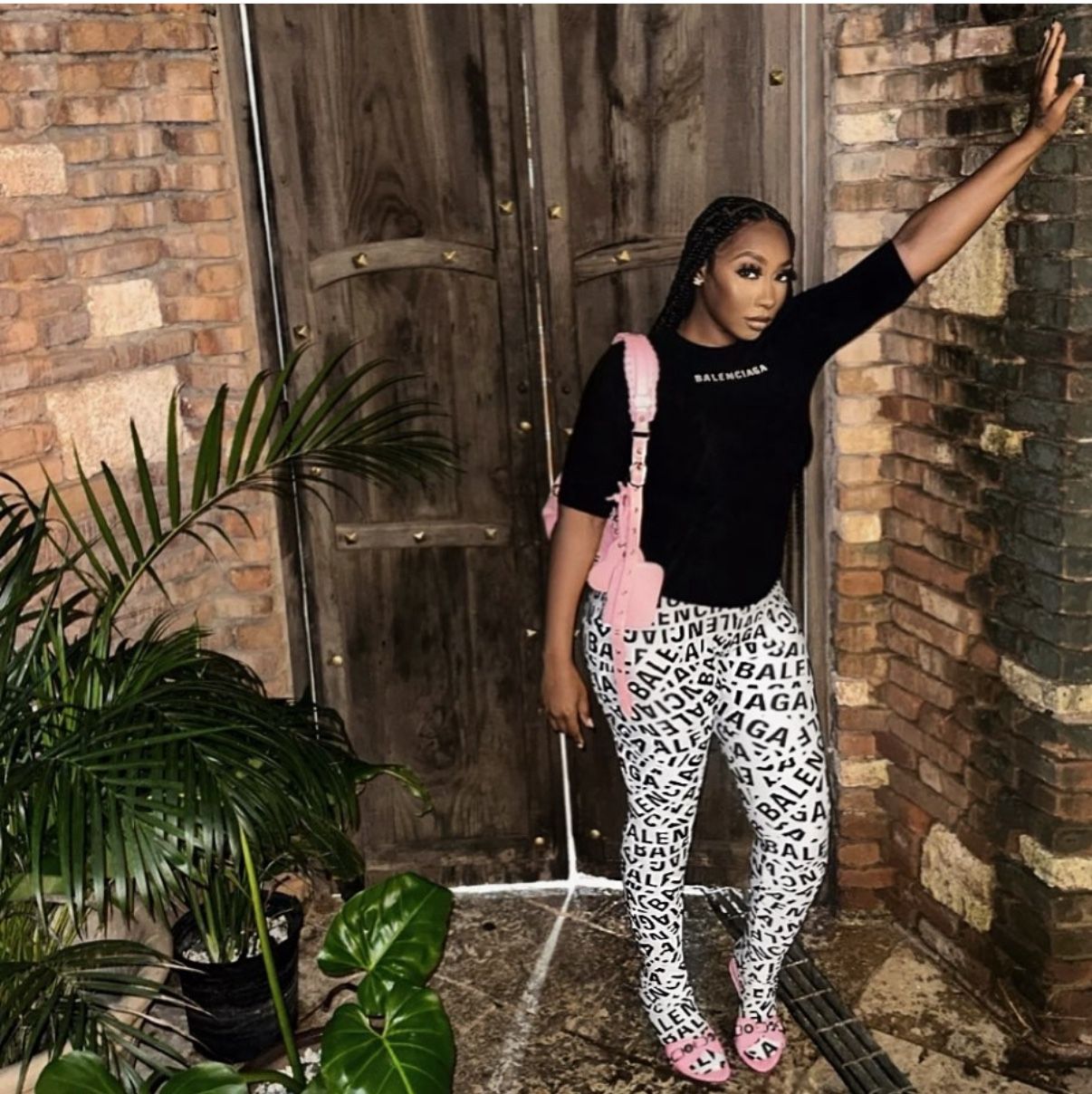 Balenciaga Footed Leggings