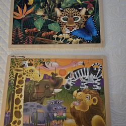 ANIMAL WOOD PUZZLES