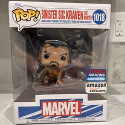 sinister six kraven the hunter beyond amazing amazon exclusive funko pop deluxe #1018
