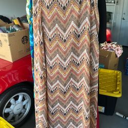 Brown maxi skirt