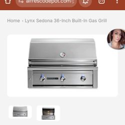 Lynx Sedona 36in BUILT IN Gas grill