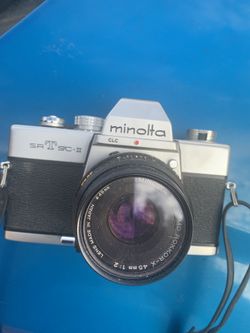 Minolta SR-T SC-II 35mm Film Camera with Minolta MD Rokkor-X 45mm f/2 Lens
