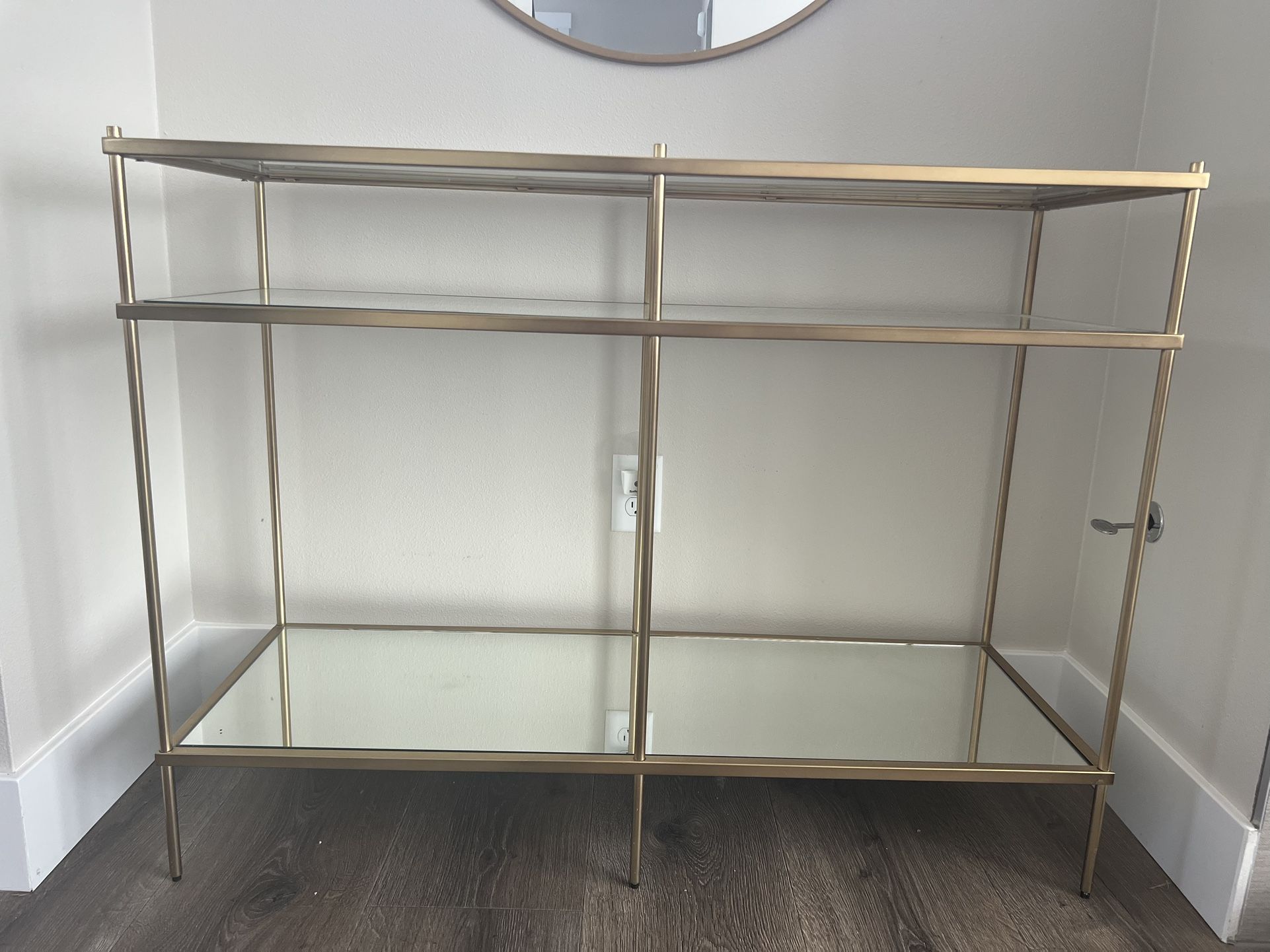 West elm Brass Console