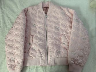 Hello Kitty x Forever 21 Pink Rhinestone Bomber Jacket