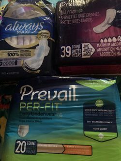 PADS AND UNDERWEAR $25 For All Them