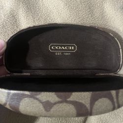Brown Coach Sunglasses Holder