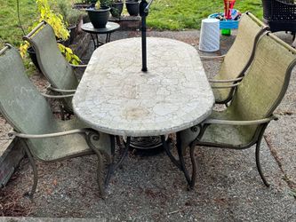 FREE Outdoor Patio Table and 4 Chairs Set