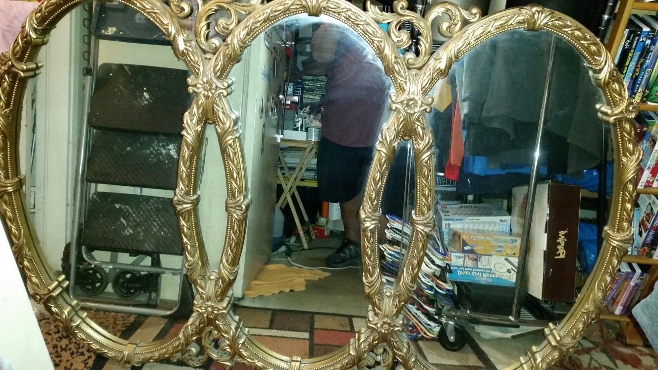 Large wall mirror