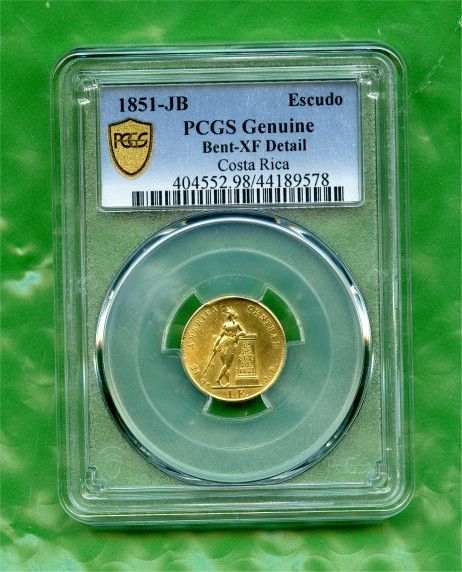1851 COSTA RICA Gold Escudo