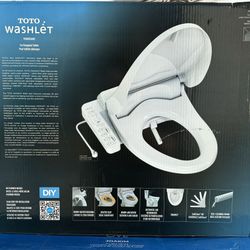 Toto Washlet Bidet Elongated Toilet Heated Seat T1SW3014#01 Warm Water/Air New