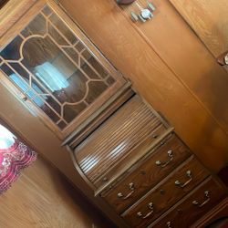 Antique Desk Brown In Color 