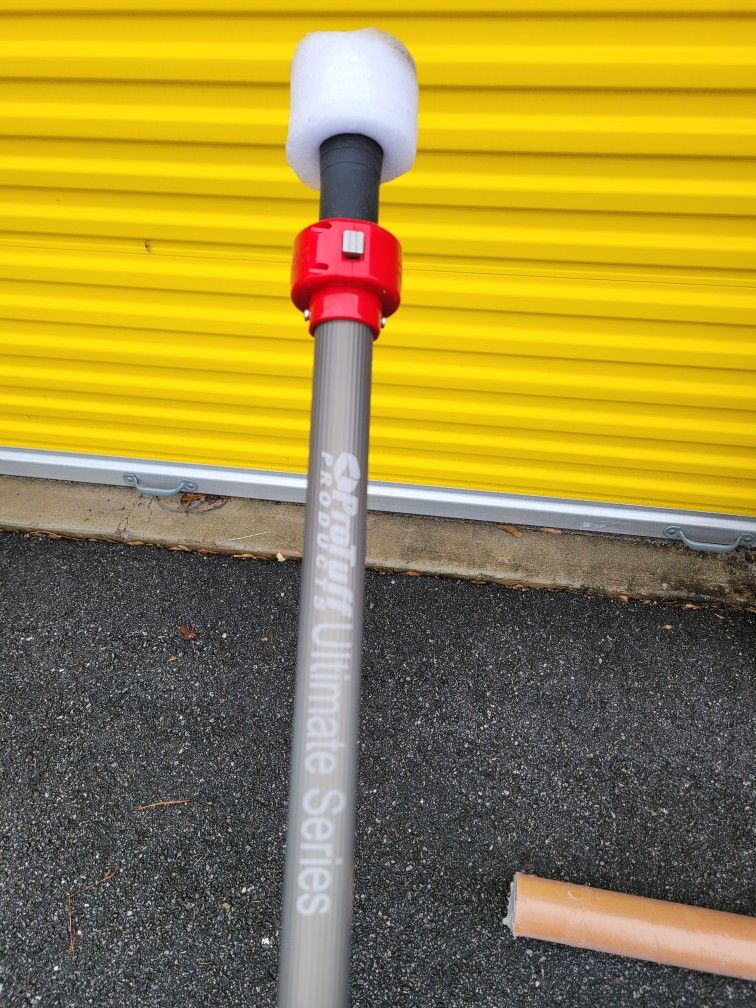 Pool Pole Telescopic 16ft - ProTuff 10X No Cost, No Hassle Replacements - Bonus Threaded Adapter - Heavy Duty Telescoping Pool Poles for Cleaning