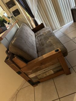 Wooden Styled Couch