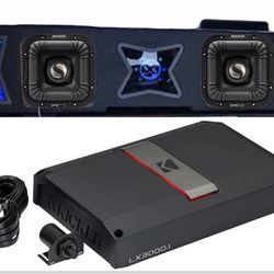 NEW POWERFUL BASS PACKAGE KICKER SOLO X CUSTOM BOX INSTALLED CHEVY SILVERADO  GMC SIERRA 2019-2026